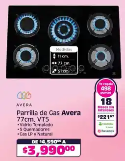 Soriana Híper Avera parrilla de gas oferta