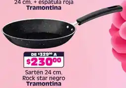 Soriana Híper Tramontina sartén rock star negro oferta
