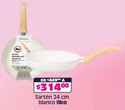 Soriana Híper Ilko sartén blanco oferta