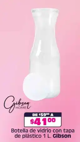 Soriana Híper Gibson botella de vidrio con tapa de plástico oferta
