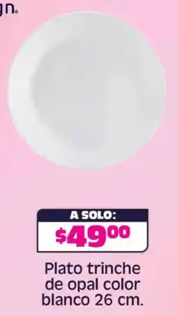 Soriana Híper Plato trinche de opal color blanco oferta