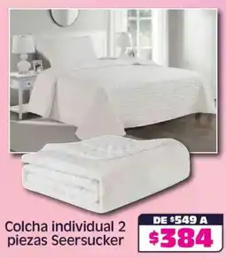Soriana Híper Seersucker colcha individual oferta