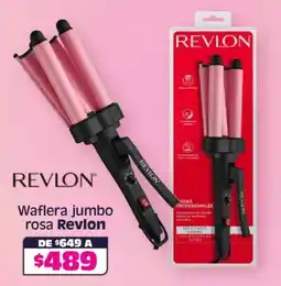 Soriana Híper Revlon waflera jumbo rosa oferta