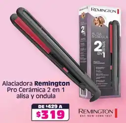 Soriana Híper Remington alaciadora pro cerámica 2 en 1 alisa y ondula oferta