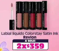 Soriana Híper Revlon labial líquido colorstay satin ink oferta