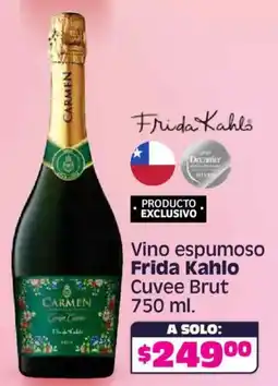 Soriana Híper Frida kahlo vino espumoso cuvee brut oferta