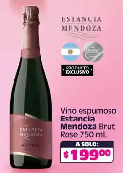 Soriana Híper Estancia mendoza vino espumoso brut rose oferta