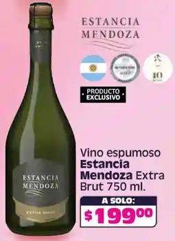 Soriana Híper Estancia mendoza vino espumoso extra brut oferta