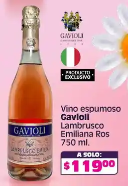 Soriana Híper Gavioli vino espumoso lambrusco emiliana ros oferta