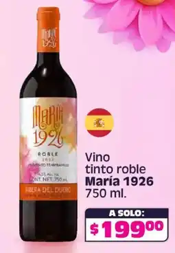 Soriana Híper María 1926 vino tinto roble oferta