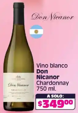 Soriana Híper Don nicanor vino blanco chardonnay oferta