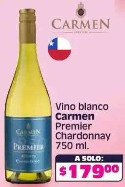 Soriana Híper Carmen vino blanco premier chardonnay oferta