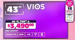 Soriana Mercado Vios Smart FHD TV 43" oferta