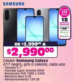 Soriana Mercado Samsung Galaxy A17 oferta