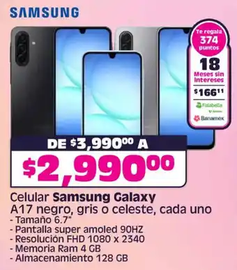Soriana Mercado Samsung Galaxy A17 oferta