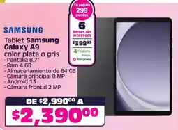 Soriana Mercado Samsung Galaxy A9 tablet oferta