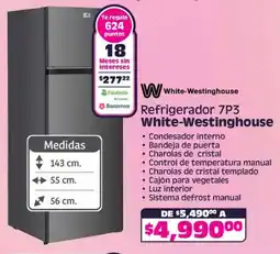 Soriana Mercado White-Westinghouse refrigerador 7P3 oferta