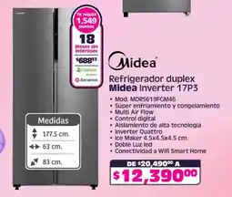 Soriana Mercado Oster refrigerador duplex inverter 17P3 oferta
