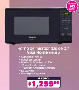 Soriana Mercado Vios Home horno de microondas 0.7 oferta