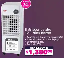 Soriana Mercado Vios Home enfriador de aire 12 L oferta