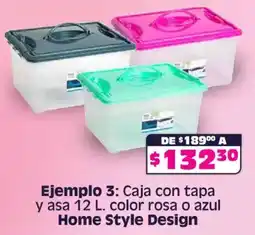 Soriana Mercado Home Style Design caja con tapa y asa oferta