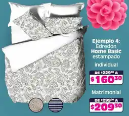 Soriana Mercado Home Basic edredón estampado individual oferta