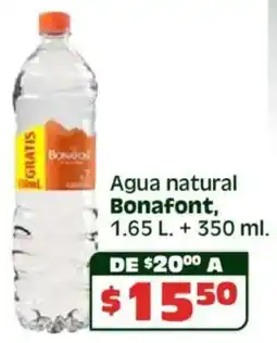Soriana Híper Bonafont agua natural oferta
