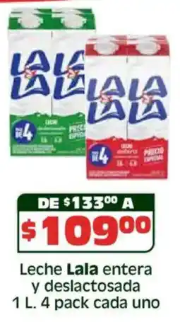 Soriana Híper Lala leche entera y deslactosada oferta