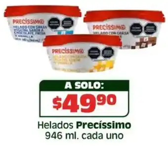 Soriana Híper Precíssimo helados oferta