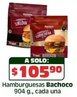 Soriana Híper Bachoco hamburguesas oferta