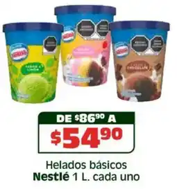 Soriana Híper Nestlé helados básicos oferta