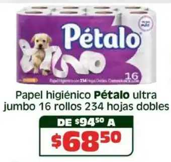 Soriana Híper Pétalo papel higiénico ultra jumbo oferta