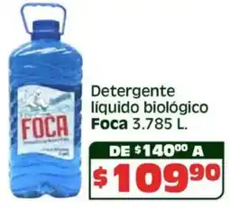 Soriana Híper Foca detergente líquido biológico oferta