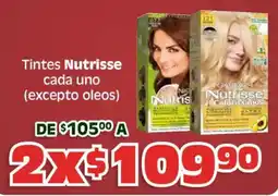 Soriana Híper Nutrisse tintes cada uno oferta