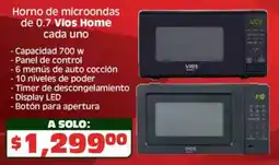 Soriana Híper Vios home horno de microondas cada uno oferta