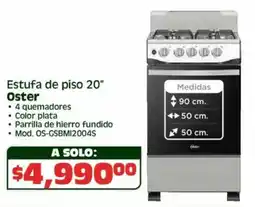Soriana Híper Oster estufa de piso 20" oferta