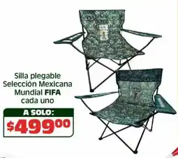 Soriana Híper Fifa silla plegable selección mexicana mundial cada uno oferta