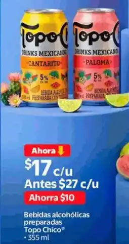 Walmart Topo chico bebidas alcohólicas preparadas oferta