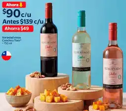 Walmart Concha y toro variedad vinos oferta