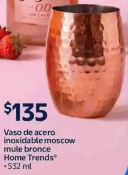 Walmart Home trends vaso de acero inoxidable moscow mule bronce oferta