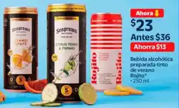 Walmart Rojito bebida alcohólica preparada tinto de verano oferta
