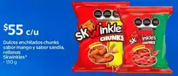 Walmart Skwinkles dulces enchilados chunks sabor mango y sabor sandia, rellenas oferta