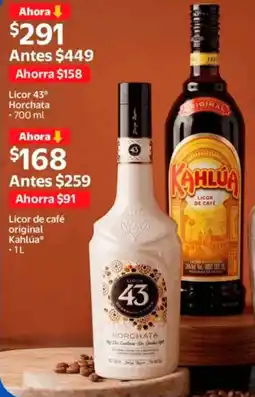 Walmart Licor horchata 43° oferta