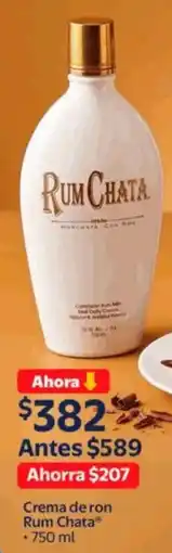 Walmart Rum chata crema de ron oferta