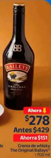 Walmart Baileys crema de whisky the original oferta