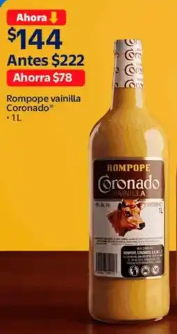 Walmart Coronado rompope vainilla oferta