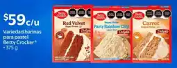 Walmart Betty crocker variedad harinas para pastel oferta