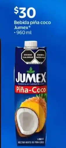 Walmart Jumex bebida piña coco oferta