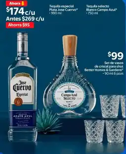 Walmart Jose cuervo tequila especial plata oferta