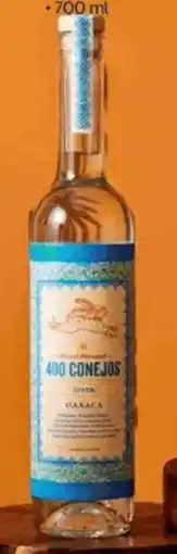 Walmart Mezcal joven 400 Conejos oferta